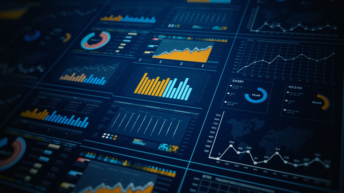 A procurement professional analyzing spend data on a digital dashboard, showcasing insights into supplier performance and cost-saving opportunities.